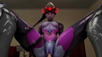 POV: Widowmaker is a True Cowgirl Solid Male Gets Cycled